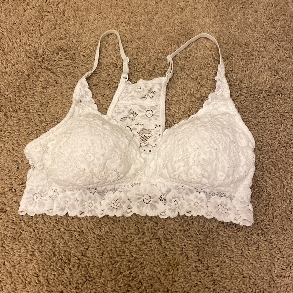 Aerie White Lace Bralette